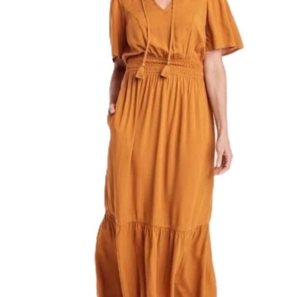 Knox Rose Rust Boho Maxi Dress